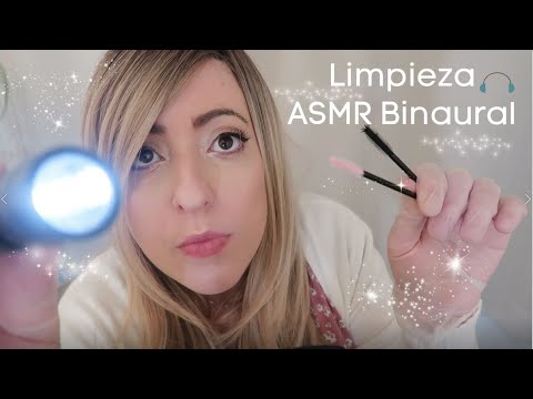 ASMR Limpieza de oídos REALISTICA 3D BINAURAL👂🏻Atención Personal ROLEPLAY para DORMIRSE rápido