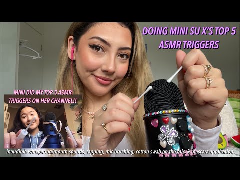 ASMR Doing @mini_su_x’s top 5 favourite triggers! 💖 | Whispered