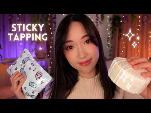 ASMR 🤍 Spécial STICKY TAPPING 😍 16 triggers collants trop satisfaisants 🥰✨