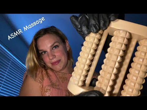 [ASMR] Fast & Aggressive Massage With Different Wooden Tools + Gloves