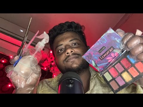 ASMR Fast And Aggressive Doing Your Makeup 💄 || ASMR Haircut Roleplay ✂️