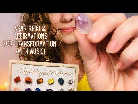 ASMR REIKI for Personal Growth & Change | Positive Affirmations ♥️ Energy & Mindset Shifts | with 🎶