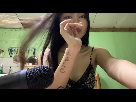 Lofi ASMR - 3 am lunch and working at home (Tapping, mouth sounds, visual triggers)