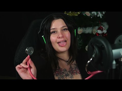 Happy Holiday Heartbeat Here for YOU while Petting Myself! Hair play, Stethoscope!