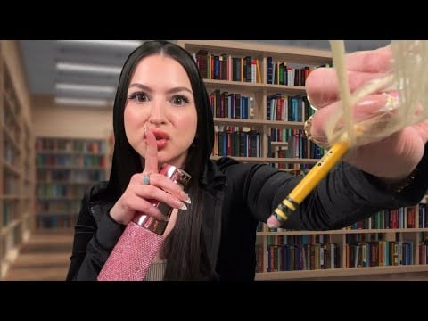 ASMR $5 “Hair Perm” in School Library 📚 (uno reversed.)