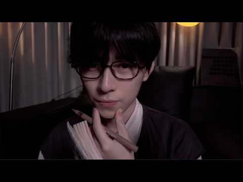 ASMR: Measuring and Sketching Your Face🖌️｜When I Lay Eyes On a Beloved Face