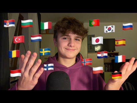 ASMR~ “MERRY CHRISTMAS” in 20 different languages 🎅