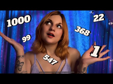 АСМР ⏳ ОТСЧЕТ ОТ 1 до 1000 😴 Спорим, ты уснешь! ASMR: I counted to 1000