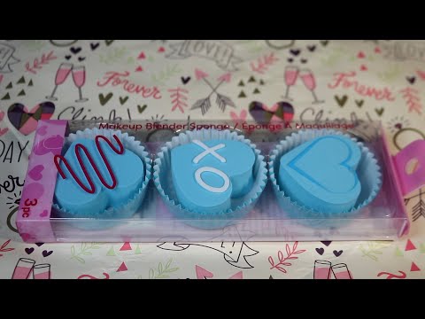 Valentine's Makeup Sponges ASMR unboxing