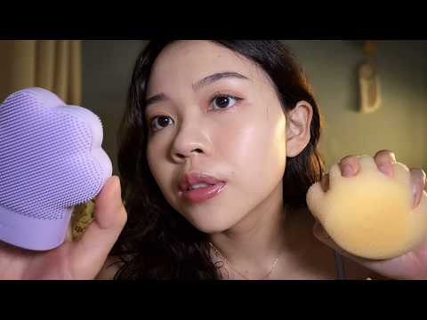 ASMR Thai Facial Spa and Deep Cleaning 🫧 ทำสปาและทำความสะอาดผิวหน้าให้คุณ