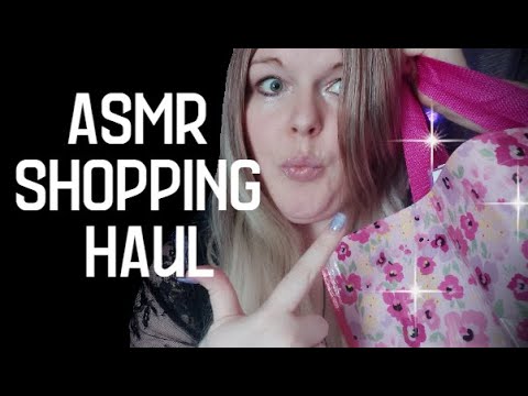ASMR Shopping Haul🌟 Tapping, Mouth Sounds, Triggers, Soft Speaking.