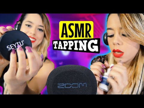 😍 ASMR TWINS TAPPING no talking Long NAILS Sleep 💛