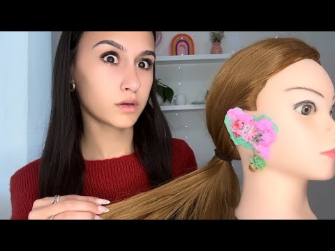 ASMR| Nice piercer cleans your INFECTED ear piercing😟