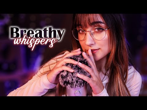 Intense Breathy Whispers & Fluffy Mic Brushing | ASMR for Sleep