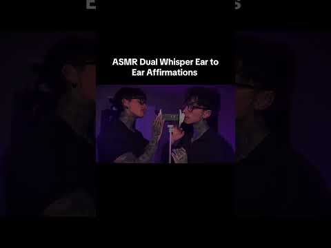 ASMR Dual Ear Affirmations #asmr #asmrwhisper #affirmations