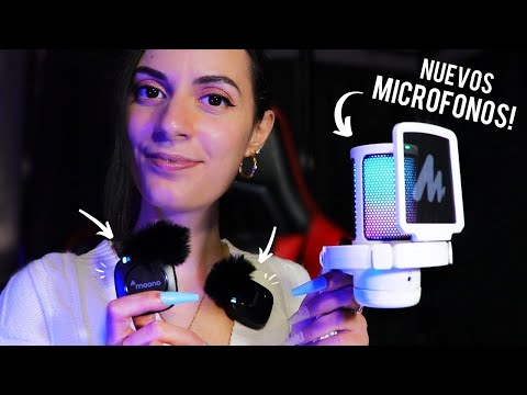 ASMR español para dormir con NUEVOS MICROFONOS! Mic test Maono DM20 y WM820