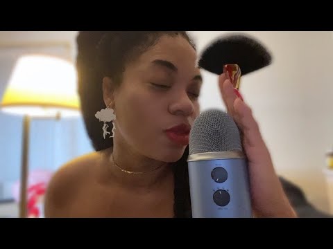 ASMR 😴INTENSE NAIL SCRATCHING  BRUSHING & GENTLE WHISPERING ( LIPS SOO ARE TINGLY)