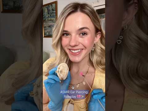 Piercing Your Ears!! 🫣✨ #asmr #asmrvideos #asmrcommunity #asmrsounds #earpiercing