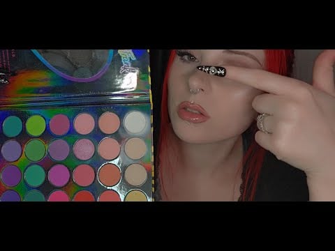 ASMR Makeup Show and Tell | Makeup Swatches, Slight Overexplaining