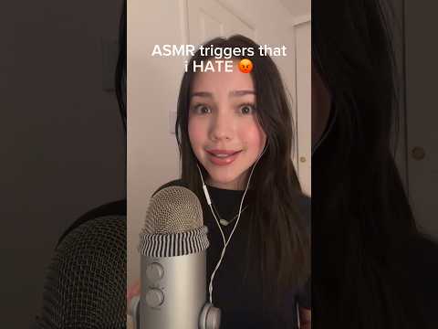 ASMR triggers that i hate 😡 #asmr #tingles #asmrtriggers #fyp