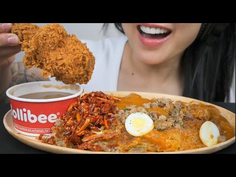 BEST FRIED CHICKEN + PALABOK (ASMR EATING SOUNDS) NO TALKING | SAS-ASMR