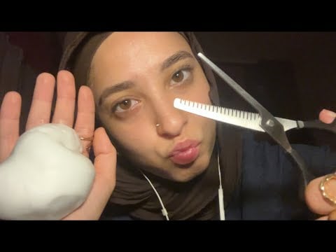 ASMR Lazy Hairdresser Gives You a Haircut and a Scalp Treatment With a Gossip Session🤫✂️