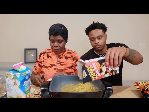 Trying Cheetos Mac And Cheese ASMR Cooking