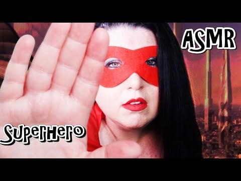 ASMR Superhero Saves you Roleplay (Hand Movements, Face Brushing, Mouth Sounds, Personal Attention)