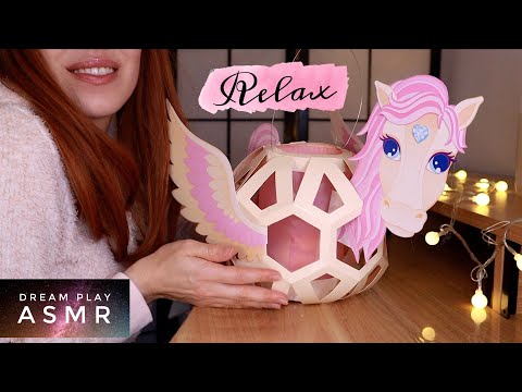 ★ASMR★ Entspannen am Schreibtisch - wir basteln eine Pegasus Laterne 💗 | Dream Play ASMR