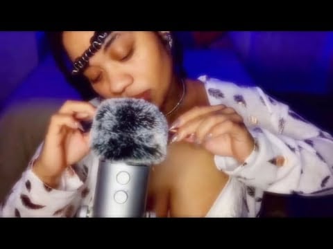   ASMR Slow Ear Massage & Juicy Lip Gloss Sounds Close Up Mouth Sounds Ear to Ear for Sleep