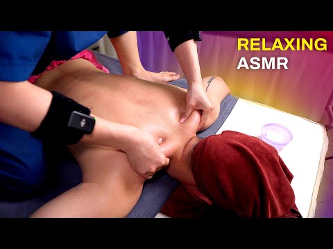 ASMR: I got a Strong Back Massage Relaxing for Deep Sleep!