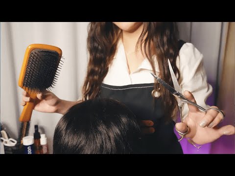 ASMR 좌우 구분이 확실한 미용실입니다 💈 Hair Beauty Salon RP 💈 커트와 샴푸 그리고 두피 마사지 💈 미용실 상황극 💈 Hair Salon RolePlay