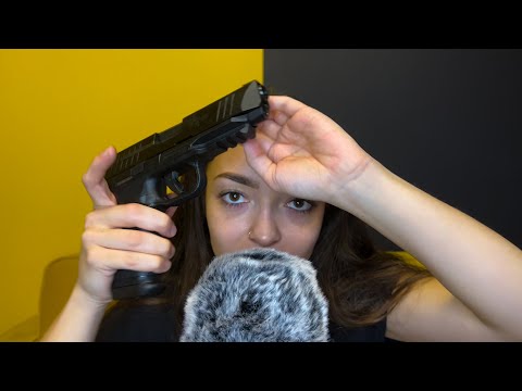 ASMR Intense Remington RP 9 Pistol Gun,Magazine,Tapping,Whispering,Sleep Sounds