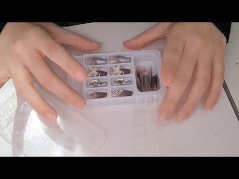 asmr colando minhas unhas 
