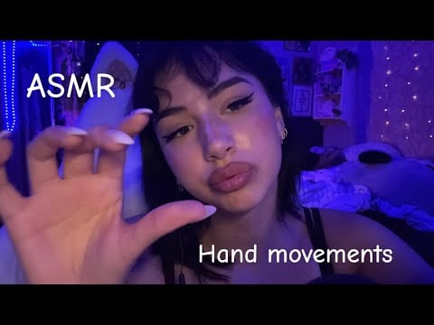 ASMR hand movements with mouth triggers