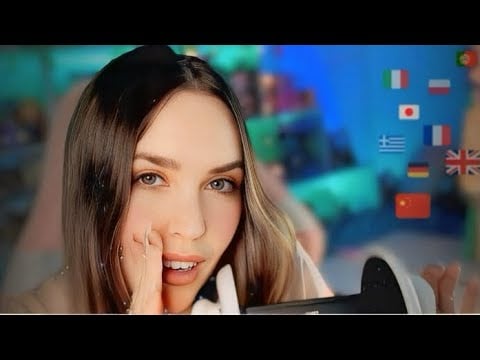 ASMR "BUENAS NOCHES" en 20 IDIOMAS 😍  VISUALS y TAPPING