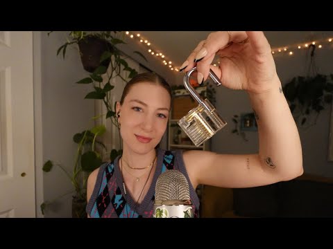 Lock Picking ASMR 🔐 [w/ Delay] Tingly Trigger Words 💤
