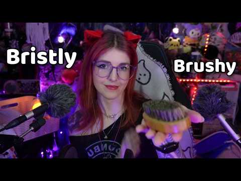 ASMR ✦ Bristly brush & Sleepy whispers