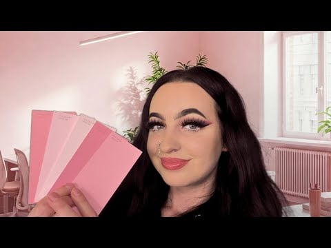 [ASMR] Finding Your Perfect Pink Paint | Soft Spoken