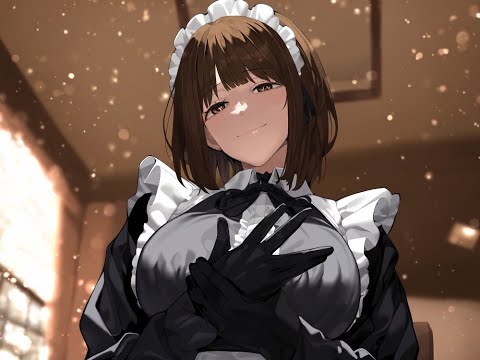 [ASMR]ママメイドさんが暖炉の前でお耳かき[foley]