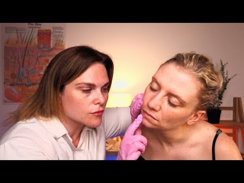 ASMR Real Person Skin Examination | Oily Skin & Breakout Assessment