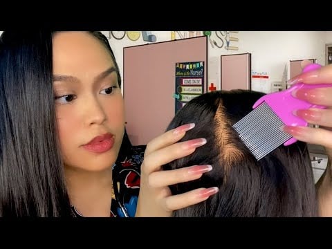 ASMR School Nurse Lice Check, Scalp Scratch + 👂Ear Cleaning (BUT You’re My FAVORITE Student!) RP
