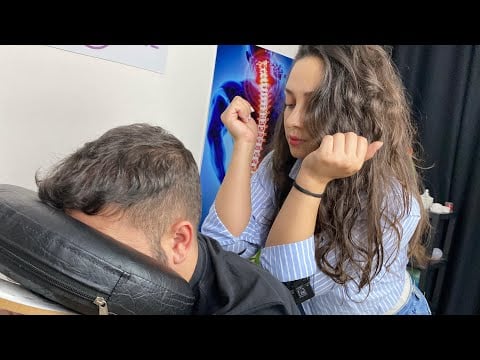 ASMR physiotherapy  chair massage + waist,head,sleep massage