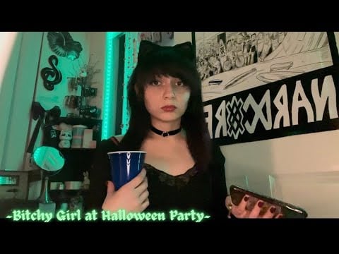𖤐Asmr~ B*tchy Girl at Halloween Party Does Your Makeup𖤐 🎃 