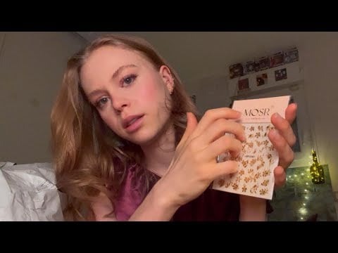 ASMR unboxing / restocking nail supplies