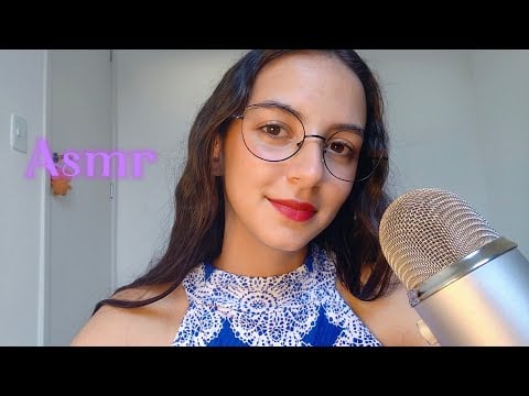 ASMR SONS DE BOCA, SUSSURROS RELAXANTES E MUITOS GATILHOS VISUAIS PARA DESMAIAR DE SONO :)