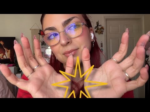 ASMR ☆ fast & aggressive peripheral triggers (visuals, mouth sounds) ✨
