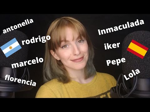 ASMR Nombres SÚPER argentinos VS nombres SÚPER españoles