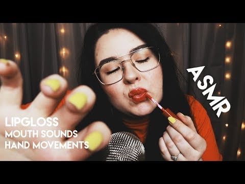 ASMR Läppglans Application | Mouth sounds & Hand movements | *supertingly* (ASMR Svenska)