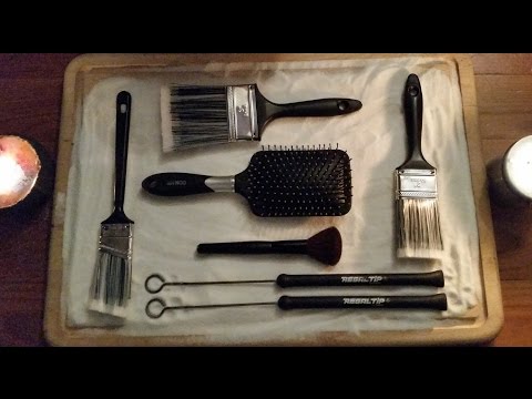 ASMR Binaural 60FPS Various Brushes and Salt